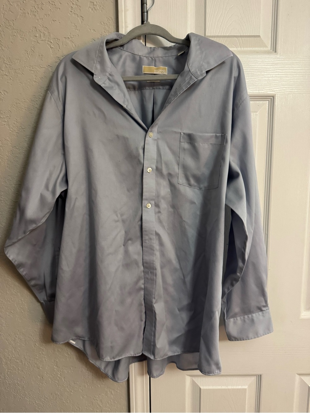Michael Kors Light Blue Men’s Button-Up Shirt